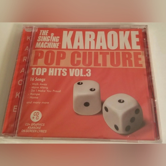 Pop Culture Top Hits Volume 3 Singing Machine Karaoke CD Brand New - Picture 1 of 2